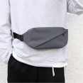thumbnail image 3 of Outdoor Waist Bag for Storage Use 1Pcs Grey Stylish Men's Chest Bag, 3 of 5