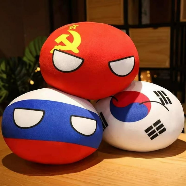 FNNMNNR 18 PCS Country Balls Plushies 4 in Poland Ball Doll