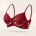 thumbnail image 4 of Bras for Women, Backless Seamless Push-Up U-Shaped , Solid Color with Adjustable Straps, Lace Splicing, 4 of 6