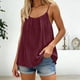 thumbnail image 3 of Tops de Túnica para las Mujeres Encaje Suelto Vestido Cami sin Espalda, Tops de Verano de las Mujeres Encaje Suelto sin Mangas Boho Beach, 3 of 5
