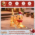 thumbnail image 6 of DEORAB 21IN Tall Outdoor Dog Light-up Christmas Decorations Indoor Lighted Holiday Outside Yard Lawn Garden Xmas Dachshund Deocr ,50 Lights, 6 of 7