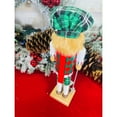 thumbnail image 5 of Santa's Workshop Green Plaid Golfer Nut Cracker 14" - 14, 5 of 5
