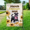 thumbnail image 3 of Proud Schnauzer Mom Happy Mother's Day with Love Garden Flag 12x18in Double Sided Miniature Schnauzer Dog Lover Outdoor Decor - 02003, 3 of 5