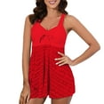 thumbnail image 2 of GZWYHT une-Pièce Maillot de Bain Femme Maillots de Bain pour Femme 2025 Maillot de Plage Soutien-Gorge Tenue de Plage Bikini Robe de Bain Ensemble Maillot de Bain Tankinis Ensemble Maillot de Bain pour Femme Ensembles Bikini pour Femme Rouge TTG, 2 of 9