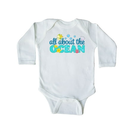 

Inktastic All About the Ocean Gift Baby Boy or Baby Girl Long Sleeve Bodysuit