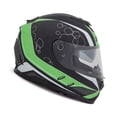 thumbnail image 1 of Casco Moto Integral Sayto verde Talla XL, 1 of 4