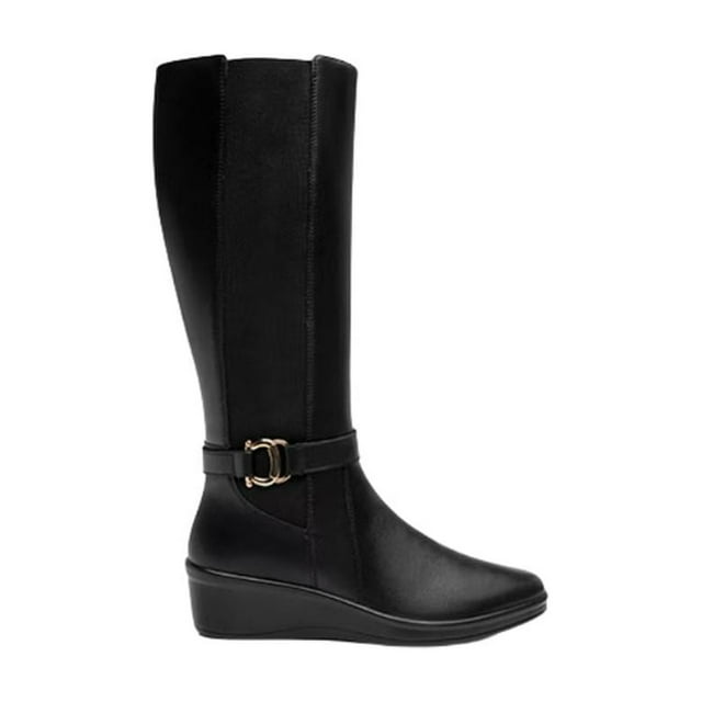 BOTA ALTA NEGRA MUJER CONFORT TACÓN 5 CM negro 24