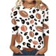 thumbnail image 2 of Fiudx Ofertas Flash Artículos En Oferta Blusa Holgada con Estampado de Pascua y Cuello Redondo Retro de Manga Tres Cuartos a La Moda para Mujer, 2 of 4