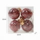 thumbnail image 2 of Juego de adornos navideños con 4 bolas de rafia transparente | Carabina decorativa de plástico colgante de 6 cm | Decoración de árbol navideño a prueba de fracturas | Variedad festiva | Pantalla, 2 of 2