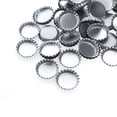thumbnail image 2 of 100 Pcs Bottle for DIY Flattened Bottle Caps Steel Bottle Caps Silver Bottle Caps, 2 of 5