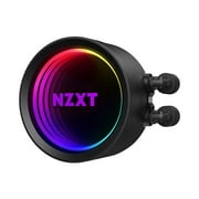 NZXT Kraken X73 360mm - RL-KRX73-01 - AIO RGB CPU Liquid Cooler - Rotating Infinity Mirror Design - Powered By CAM V4 - RGB Connector - 3 x Aer P120 120mm Radiator Fans LGA 1700 Compatible