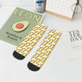 thumbnail image 7 of Fuzoiu Yellow Pears Print Adult Socks, Crew Moisture-wicking Socks, Unisex Cushion Crew Socks,Casual Sports Ankle Socks, 7 of 7