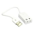 thumbnail image 4 of Shisuyan USB 2.0 Sound Virtual 7.1 Channel Audio 3D Adapter With Cable Line for Notebook Laptop Speaker Box (White), 4 of 8