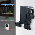 thumbnail image 4 of Wiher LED Cooling Stand for Xbox Series X 3-Level Adjustable Dual Cooling Fan Cooler RGB Wall Mount Cooling Station with Controller & Headphone Holder for Xbox Series X, 4 of 10
