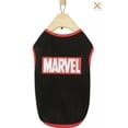 thumbnail image 2 of Marvel Logo Dog & Cat T-Shirt, Black By Marvel Size XS, 2 of 6