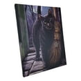 thumbnail image 5 of Brush With Magick Black Cat With Pentagram Broom Wood Framed Canvas Wall Decor, 5 of 5