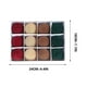 thumbnail image 5 of 12 Bolas Navideñas de Terciopelo Flocadas, Adornos Navideños de Plástico, Adornos Colgantes Decorativos para Árbol de Navidad, 36 Pulgadas, 5 of 7