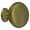 Antique Brass, variant on Deltana KRH114U3 Knob Round Hollow; Bright Brass Finish