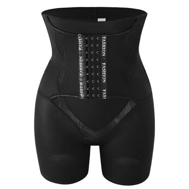 Pantalones abdominales para mujer, con cinturón, moldeador de cadera, ropa interior fina de verano, cintura alta, sin costuras, transpirable, talla grande, pantalones de seguridad posparto