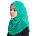 thumbnail image 6 of CPNG Instant Hijab Scarf Kids Full Neck Cover Head Scarf Headwear Pre-teen Headscarf One Piece Junior Muslim Hijab Cap Long Scarf Wrap Islamic Turban Headwrap, 6 of 7