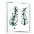 thumbnail image 3 of Designart 'Duo of Tropical Leaves On White' Farmhouse Framed Canvas Wall Art Print, 3 of 5