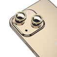thumbnail image 2 of Mica Vidrio MYBAT GlamCam para iPhone 15 y 15 PLUS Brillos Oro, 2 of 4