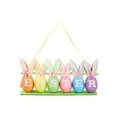 thumbnail image 2 of Horivan 1 Counts Easter Egg Decorations with Bunny Ears Flowers Letters Plastic Festive Tabletop Mantel Decor for Spring Holiday Party Home Decorations Easter Egg Fillers for Basket Stuffers, 2 of 6