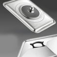 thumbnail image 5 of unbranded Cubierta Para Cocina En Acero Inoxidable Plateada Con Textura Fina Y Prevención De Aceite, 5 of 5