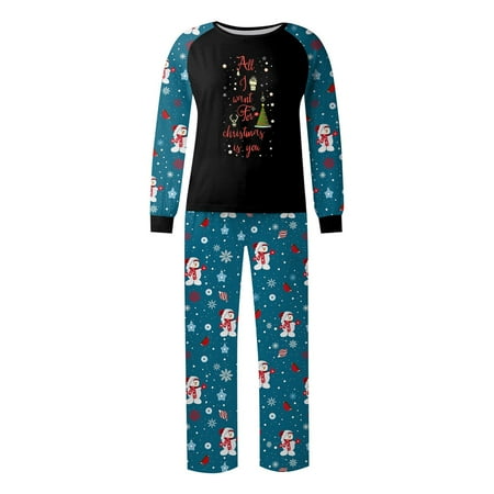 

Clearance Before Christmas！Gotyou Family Grinch Pajamas Christmas Prints Family Matching Long Sleeve Tops+Pants Set Family Matching Sets