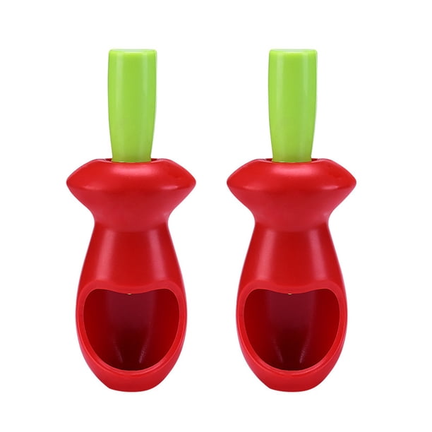 2 piezas de removedores de corazón de dátiles rojos, herramientas alegres para quitar el corazón, utensilios de cocina