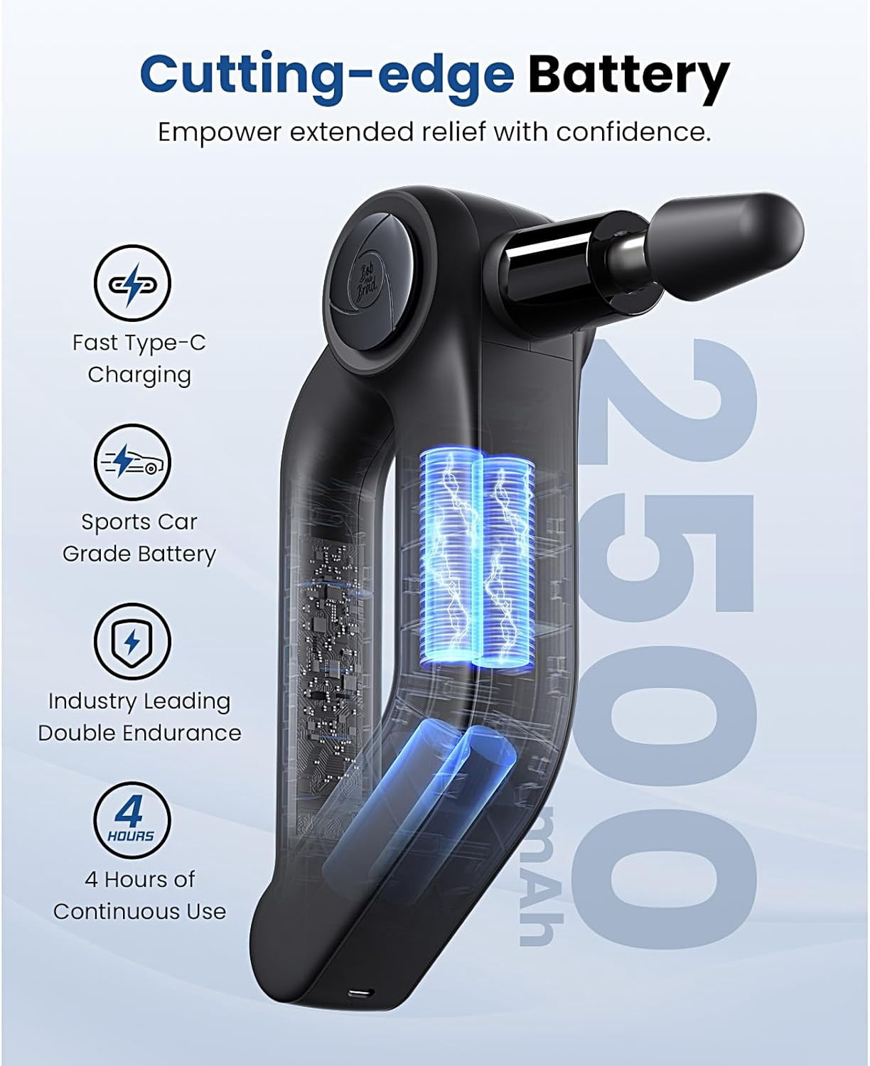 Bob and Brad Handheld D5 Pro Massage Gun,Deep Tissue Percussion Pain Relief & Muscle Relax Muscle Massage Gun with Enhanced Power for Athletes Home Gym Idea Gift