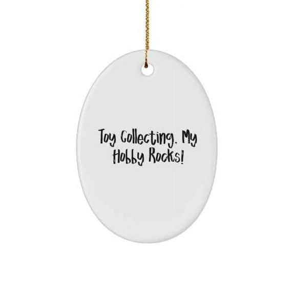 Toy Collecting. My Hobby Rocks! Toy Collecting Oval Ornament, Perfect Toy Collecting Gifts, for Friends