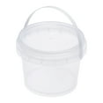 thumbnail image 4 of Uxcell Multipurpose Container 0.16 -Gallon / 600ml Clear Plastic Paint Pail with Handle and Lid, 4 of 6