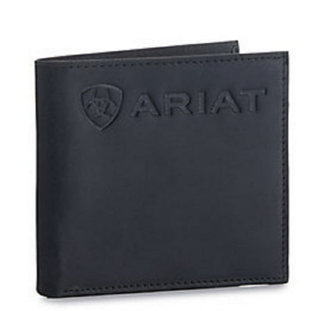 Ariat® Men's Embossed Logo Black Bifold Wallet A3546001