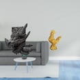 thumbnail image 2 of Figura de pollo para mesa, sujetalibros, estantería, estatua, sujetalibros, escultura decorativa de resina animal, adorno coleccionable, ideal para el, 2 of 8