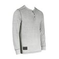 thumbnail image 3 of ZIMEGO Men’s Slim Fit Henley Shirt – Casual Ultra Soft Long Sleeve Button Crew Neck Burnout Heather Athletic T-Shirts Tee, 3 of 5