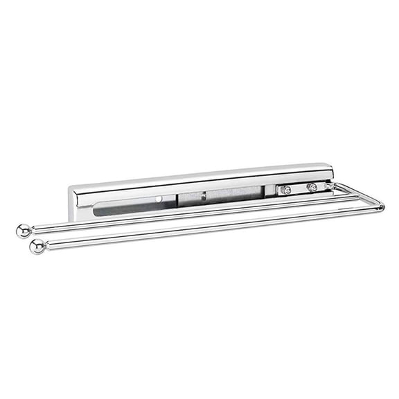 Rev-A-Shelf Pullout Dish Towel Bar Under Kitchen Cabinet, Chrome, 563-51-C