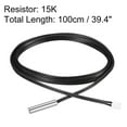 thumbnail image 2 of 15K NTC Thermistor Probe 39.4 Inch Temperature Sensor for Air Conditioner, 2 of 3