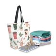 thumbnail image 2 of FORMRS Womens Canvas Tote Bag with Zipper Inner Pocket Shoulder Handbag, Christmas Cups, 2 of 7