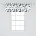 thumbnail image 2 of Ambesonne Floral Window Valance, Watercolor Design Flowers, 54" X 18", Dark Indigo Laurel Green, 2 of 3