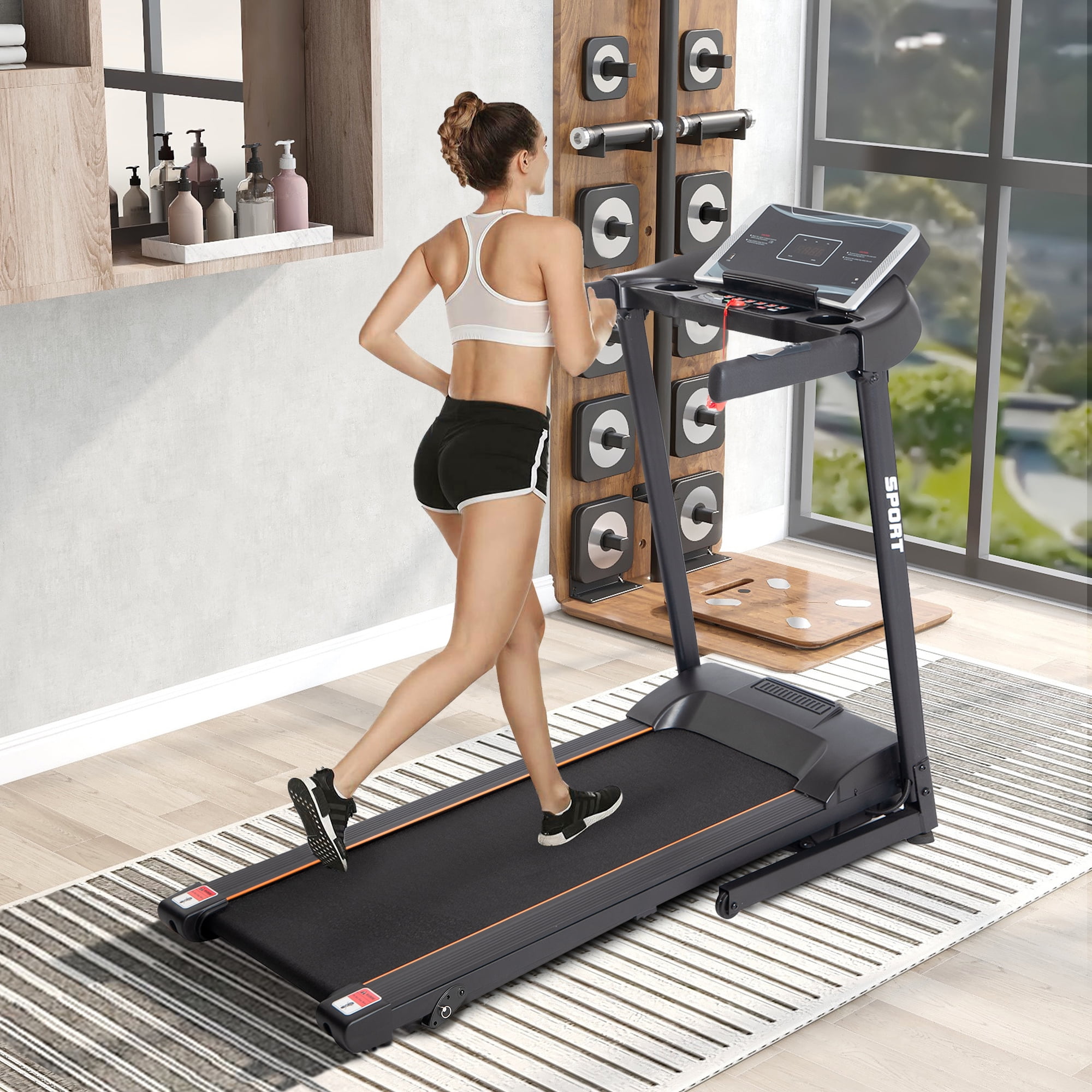 Foldable Treadmill Exercise Home Gym Fitness Indoor Running Machine Workout New 
