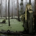 thumbnail image 4 of Haunted Hill Farm Life-Size Animatronic Tree Man, 75" Indoor/Outdoor Halloween Decoration, MultiColor, 4 of 13