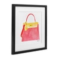 thumbnail image 2 of Stupell Industries Glam Elegant Coral Handbag Black Framed Print Under Glass, 13 x 13, by Hillary Holt, 2 of 8