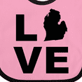 thumbnail image 4 of Inktastic Love Michigan Boys or Girls Baby Bib, 4 of 4