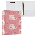thumbnail image 3 of 3 Ring Binder 1.5 inch Round Rings with Interior Pockets Binders Organizer Office School 2Pack White Fat Cat, 3 of 10