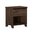 thumbnail image 3 of Max & Lily Solid Wood Farmhouse 1 Drawer Nightstand, Barnwood Brown, 3 of 10