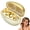 Gold, variant on JewelPods C3 Wireless Bluetooth Earbuds,Jewelry Open-Ear Earbuds,Bluetooth 5.3,60H Playtime, LED Digital Display,Light Weight,Sweat & Water Resistant,Clip-on Casual/Sports Earbuds