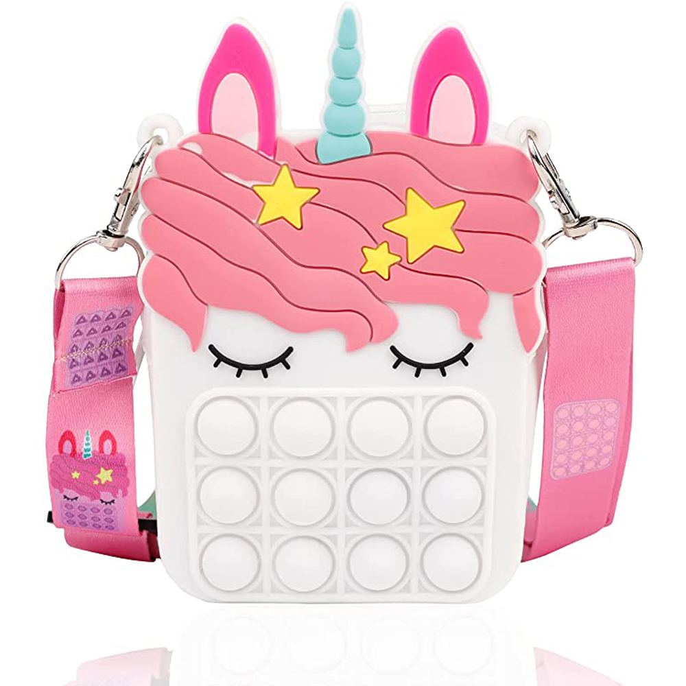 Bag Fidget Toy Girl Bubble Fidgets Rainbow Children Bulk Sensory Toys Silicone Gifts To Relieve