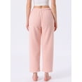 thumbnail image 4 of DARING DIVA Women's Fleece Fuzzy Elastic Waistband Lounge Pants XS Pink, 4 of 6