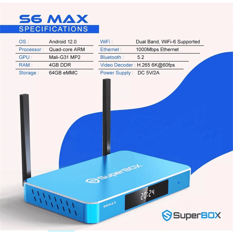 SuperBox S6 Max Premium Edition | 2025 Model | 1-Year Warranty